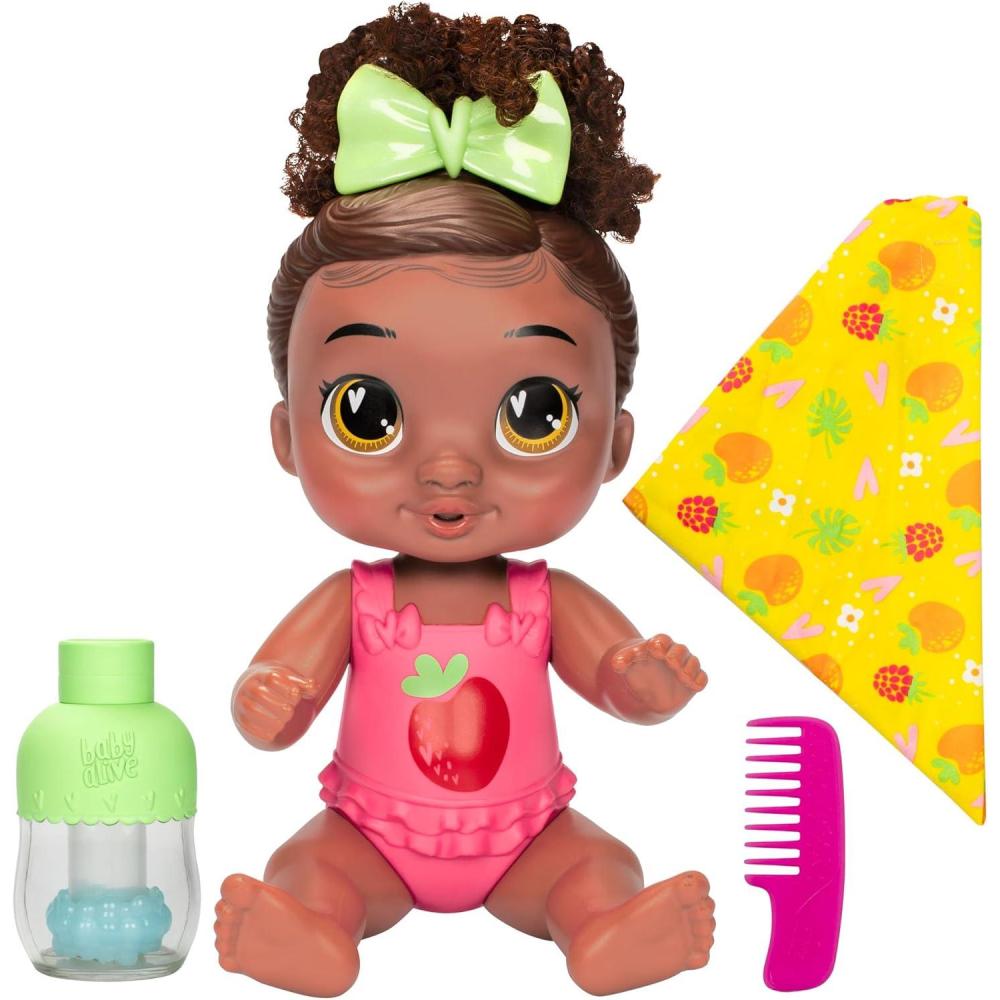 image:imageBaby Alive Shampoo Snuggle Berry Boo Black Hair 11 Inch Water Baby Doll Playset Toys for 3 Year Old Girls amp Boys amp Up