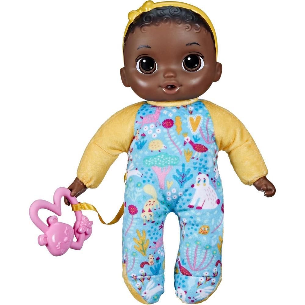 image:imageBaby Alive Soft n Cute Doll Black Hair 11Inch First Baby Dolls Washable Soft Toys for Toddlers Easter Gifts for Kids 18 MonthsPlatform Box