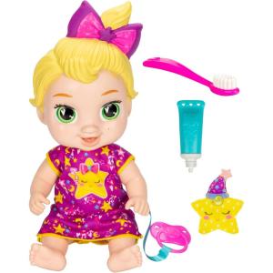 Baby Alive Lil Dreamer LaLa GooGoo Sleepy Baby Doll Set, Blonde Hair, Fun Sleepover Theme, Preschool Toys for Girls & Boys 3 Years & Up