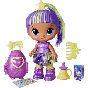 Baby Alive Star Besties Doll, Lovely Luna, 8-inch Space-Themed Doll for 3 Year Old Girls and Boys and Up, Accessories